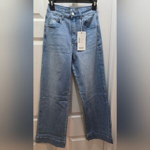 Stylish Blue Women's Wide Leg Size 4